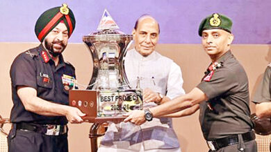 Photo of सीमावर्ती अवसंरचना भविष्य की प्रौद्योगिकी-केन्द्रित युद्धकला में अपरिहार्य बनी रहेगी: बीआरओ सामरिक अवसंरचना सम्मेलन में रक्षा मंत्री का संबोधन